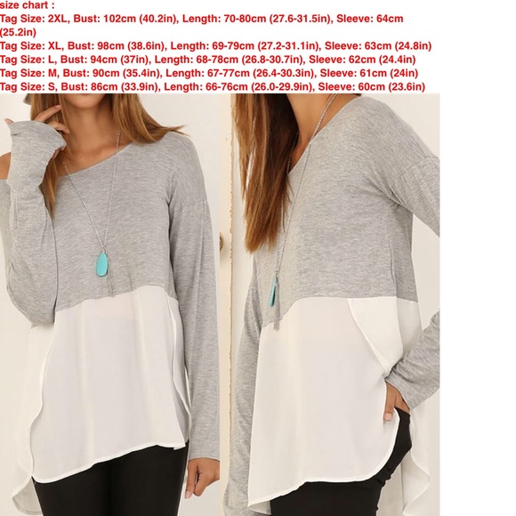 ⬇️ $26 GRAY & WHITE COLOR BLOCK HI LOW TOP SIZE M - Picture 4 of 7