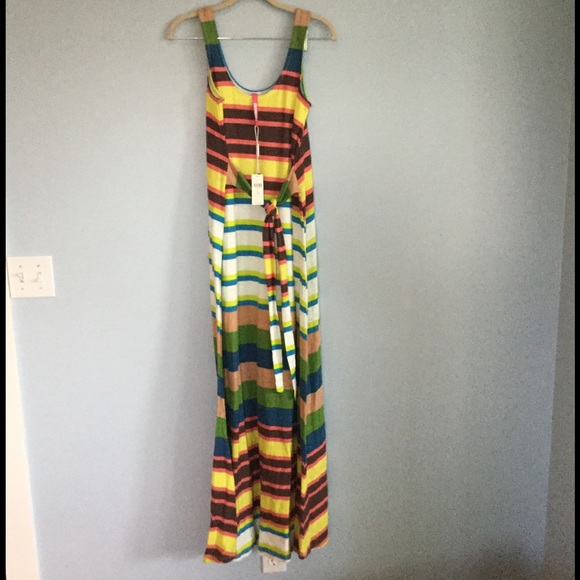 πHPπNWT Anthro Spectrum Stripe Maxi Dress - Picture 3 of 3