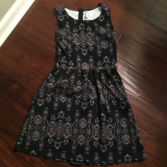 EUC cozy colorful cotton/poly tank midi