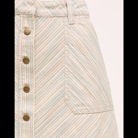 NWT Anthro Pilcro Chino Striped Skirt - Picture 4 of 4