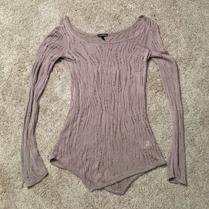 Express sweater, dark beige