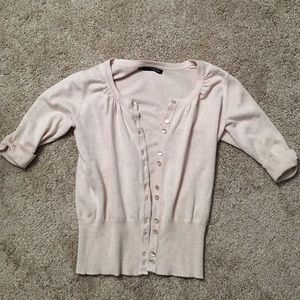 Maurice's beige cardigan