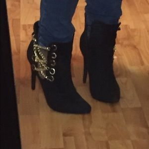 Black & Gold Booties