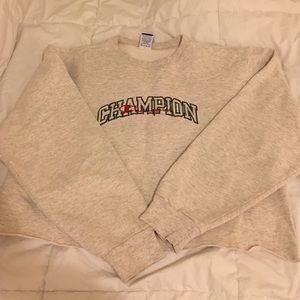 Cropped vintage champion pullover