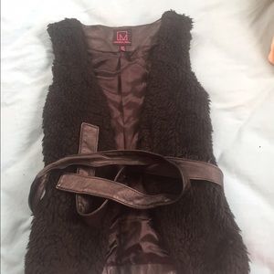 Faux fur vest