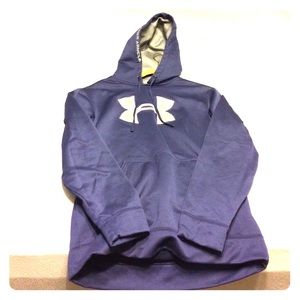 Blue Under Armour Hooded Sweatshirt