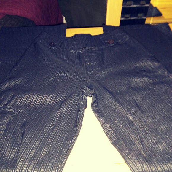 Black pinstriped dress pants - Picture 3 of 4