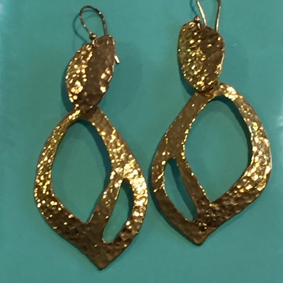 Hammered Gold Eearrings