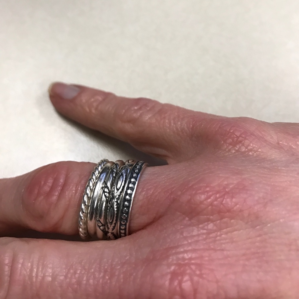 Silpada stackable rings