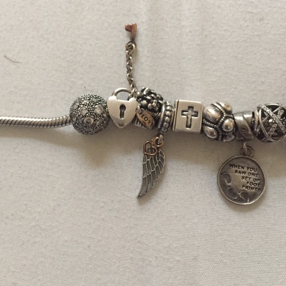 AUTHENTIC Pandora Bracelet w/ Charms - Picture 2 of 4
