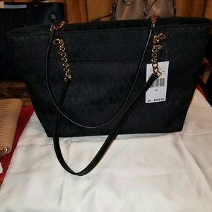 Authentic Michael kors jet set chain tote