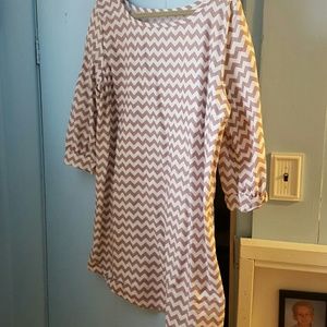 Lolly Wolly Doodle chevron shift dress