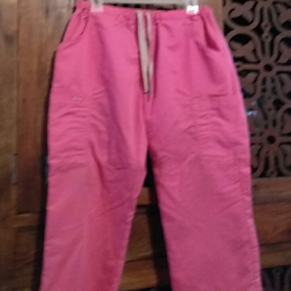 Pink scrub pants