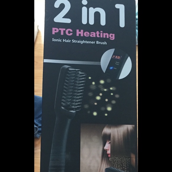 Straightfx ionic hair straightener brush