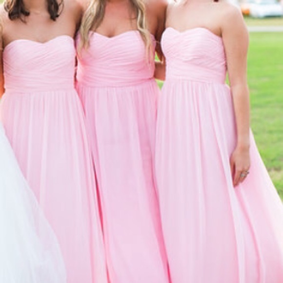 Donna Morgan chiffon blush dress - Picture 4 of 4