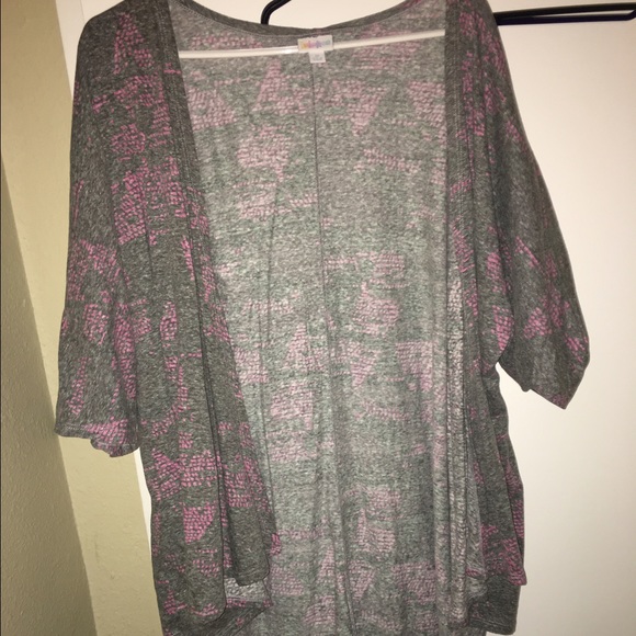 Lularoe Lindsey pink and grey