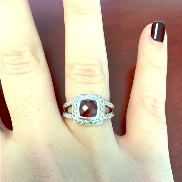 David Yurman Ring- garnet