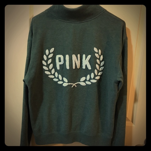 Pink VS Victoria Secret Slouchy Quarter-Zip