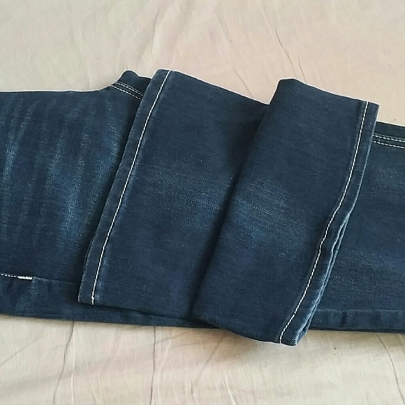 Women's Seven7 Pants Blue Jeans Flare 8x31 Denim - Picture 4 of 4