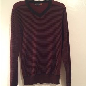 Men's Guess Stripped V neck Sweater