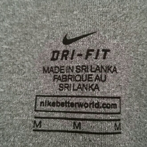 NIKE *nwot* Dri-Fit Sz Medium Dark Gray Sports Bra - Picture 3 of 4