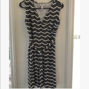 LOFT Brown & Black Dress