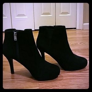 Black Suede Booties
