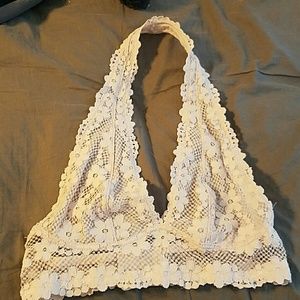 Lace halter bralette