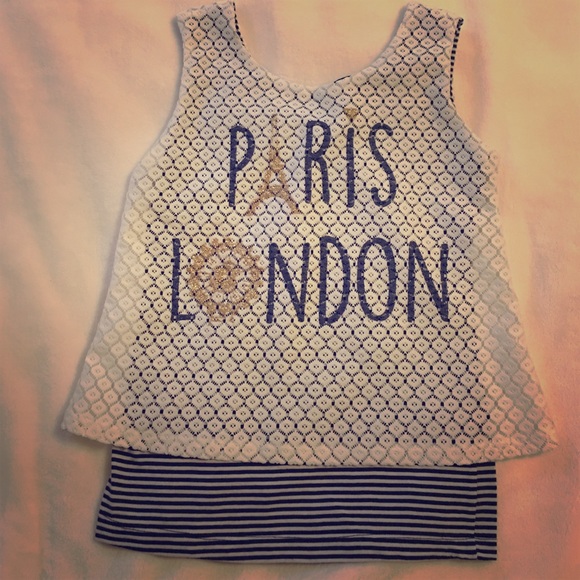 Cute girls double layer tank top