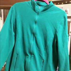 Light viridian green LL bean fleece
