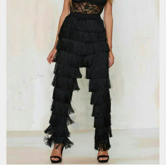 Lavish Alice fringe pants