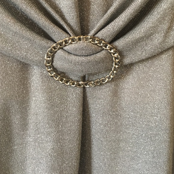 Unyx Silver Lurex Halter Dress - Picture 3 of 4