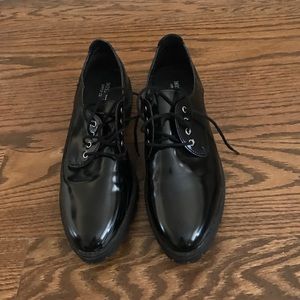 cute black oxfords