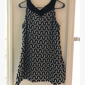 Knit Black & White Top