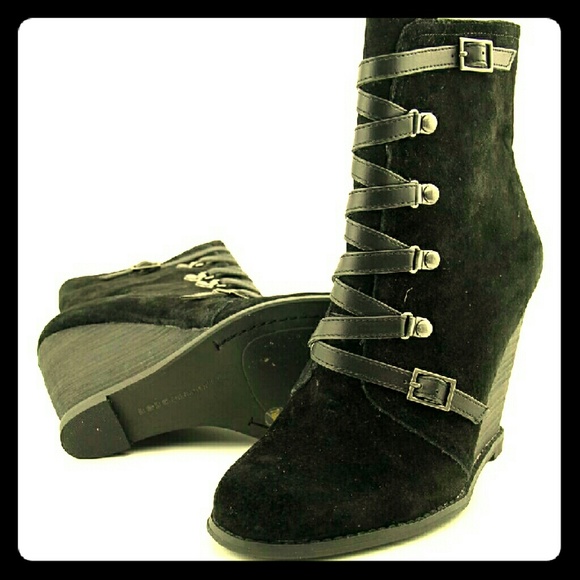 Black BCBGeneration Kadeer Leather Ankle Boots