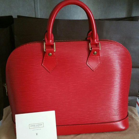 Louis Vuitton Handbags - Authentic Louis Vuitton alma Epi Leather