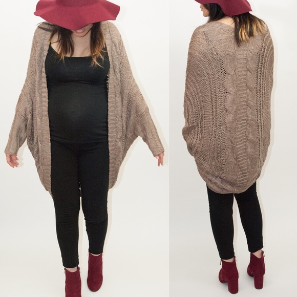 🚨LAST🚨RORY knit batwing cardigan - MOCHA - Picture 2 of 4