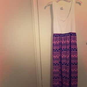 Tribal print maxi dress