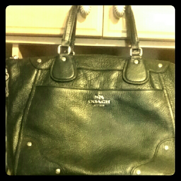 Coach Leather Purse with Shoulder Straps