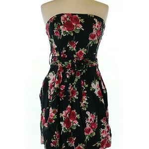 Wet Seal Black Rose Dress