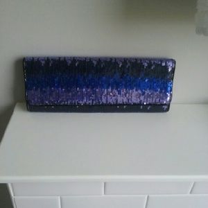 Awesome blue sequined Also purse