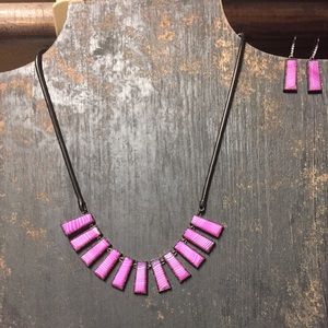 Angelina Bibb Necklace & Angie earrings