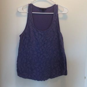 Banana Republic lace detail tank