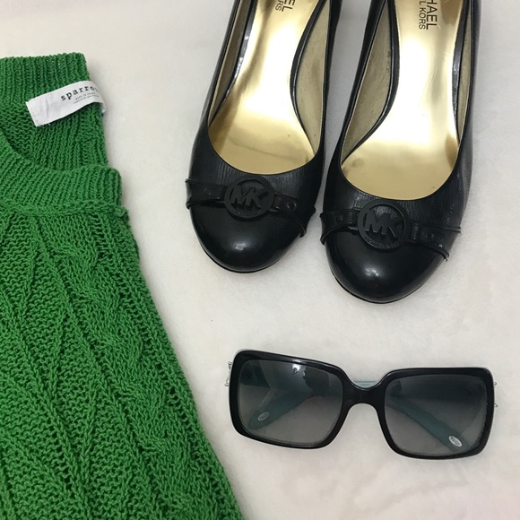 MICHAEL Michael Kors Shoes - MICHAEL KORS Black Crinkle Patent Fulton Pumps