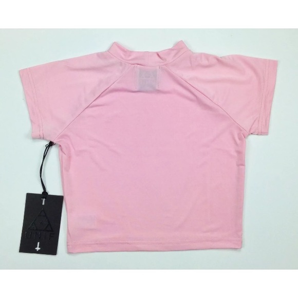 NWT M/L UNIF Plex Pink Crop Top - Picture 4 of 4