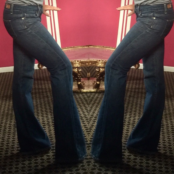 PAIGE Denim - Paige Jeans Hollywood Hills dark Flare bell bottom