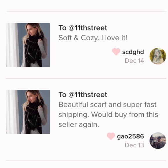 Central Park Plaid Blanket Scarf - Picture 4 of 4