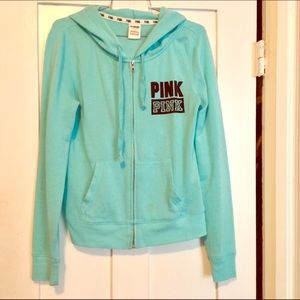 Small PINK zip up! Read description please!(: