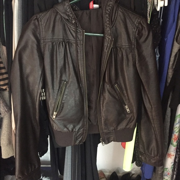 H&M Divided Faux Leather Jacket | Brown | 4
