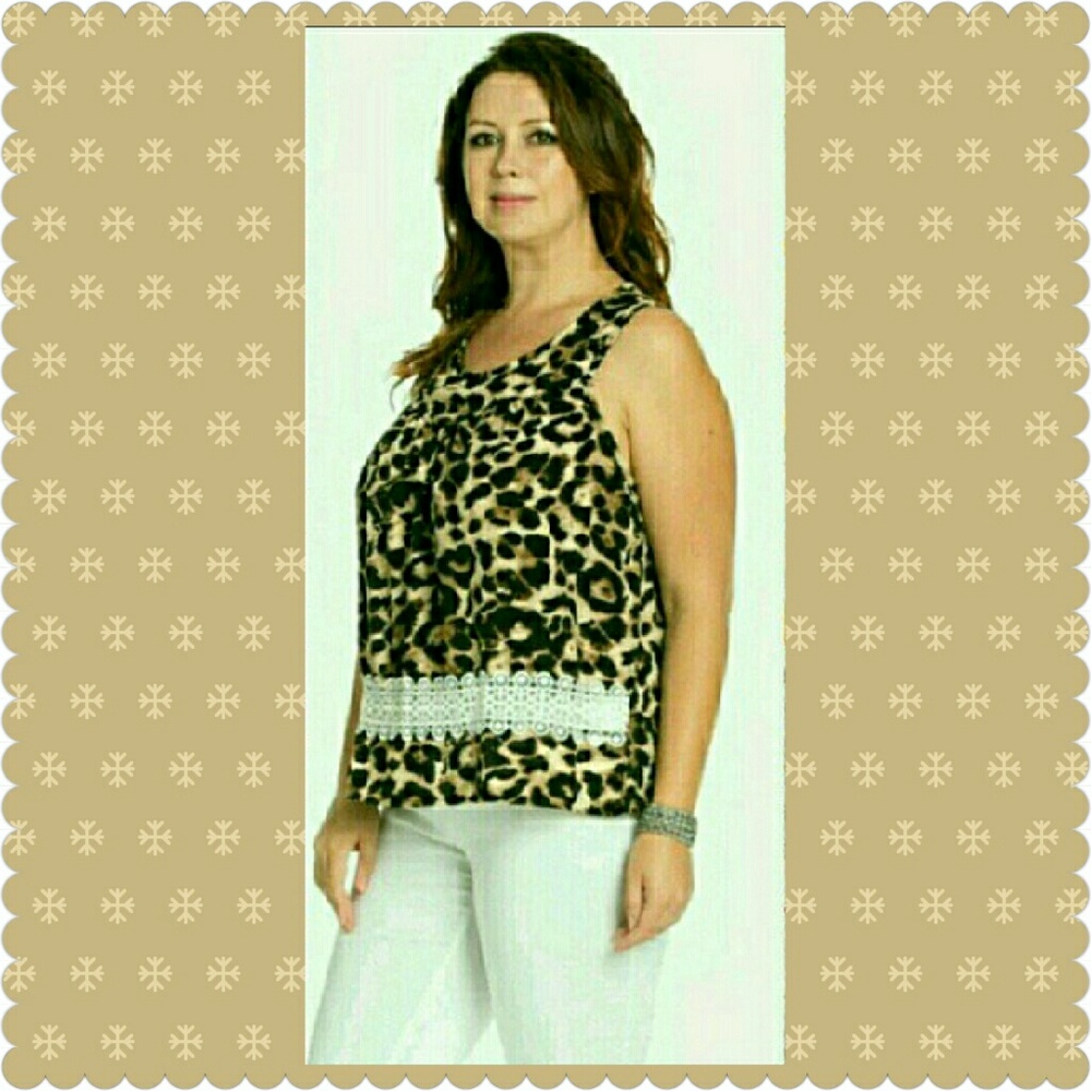 ๐ด SLEEVELESS ANIMAL LACE TOP ๐ด - Picture 4 of 5